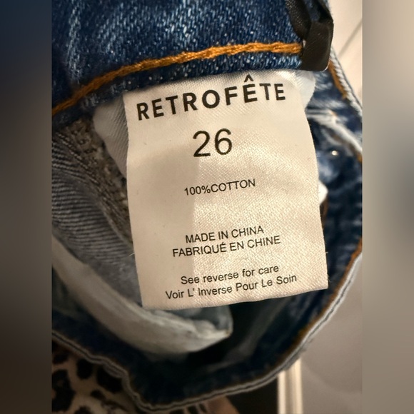 NWT Retrofête Casey Pant Denim Jean in Oasis – Size 26 - Picture 9 of 10